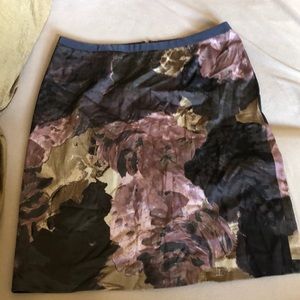 Loft A line tapestry skirt